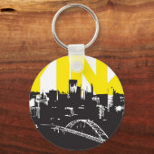 Yinz Pittsburgh Sleutelhanger (Voorkant)