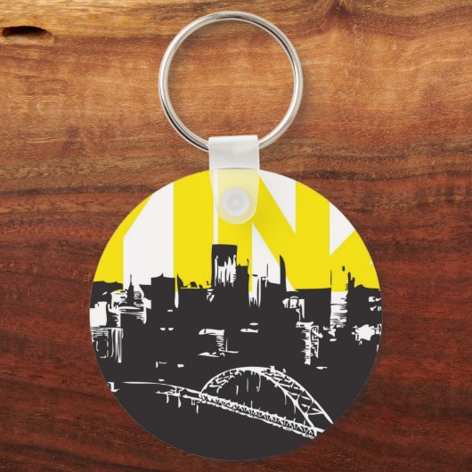 Yinz Pittsburgh Sleutelhanger (Voorkant)