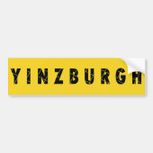 Yinzburgh Bumpersticker (Voorkant)