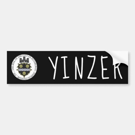Yinzer Bumpersticker (Voorkant)