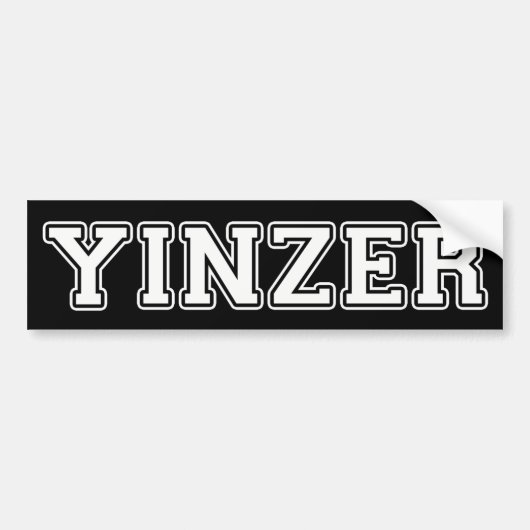 Yinzer Bumpersticker (Voorkant)