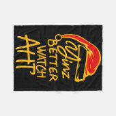 Yinzer Christmas Pittsburgh Santa Yinz Better Watc Fleece Deken (Voorkant (Horizontaal))