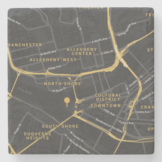 Yinzer Drink Coasters Stenen Onderzetter (Voorkant)