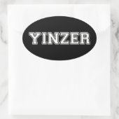 Yinzer Ovale Sticker (Tas)