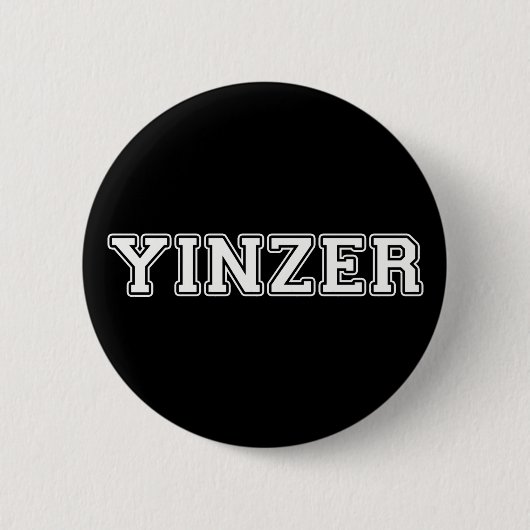 Yinzer Ronde Button 5,7 Cm (Voorkant)