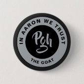 Yinzer Ronde Sluiting Custom Burgh  PGH Button 5,7 Cm (Voorkant)