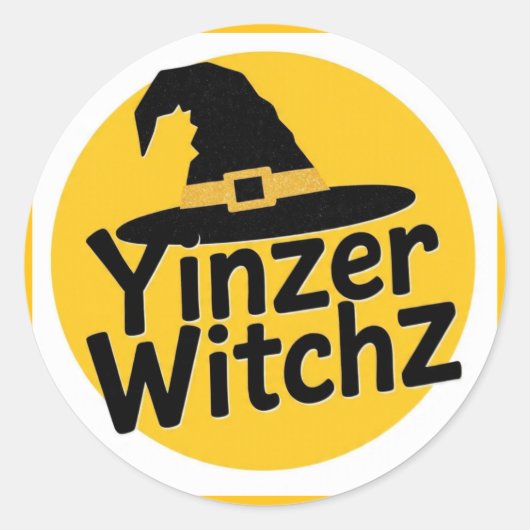 YinzerWitchz Ronde Sticker (Voorkant)
