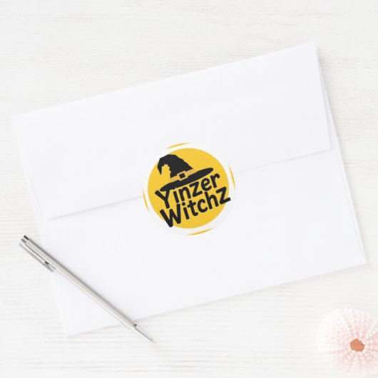 YinzerWitchz Ronde Sticker (Envelop)