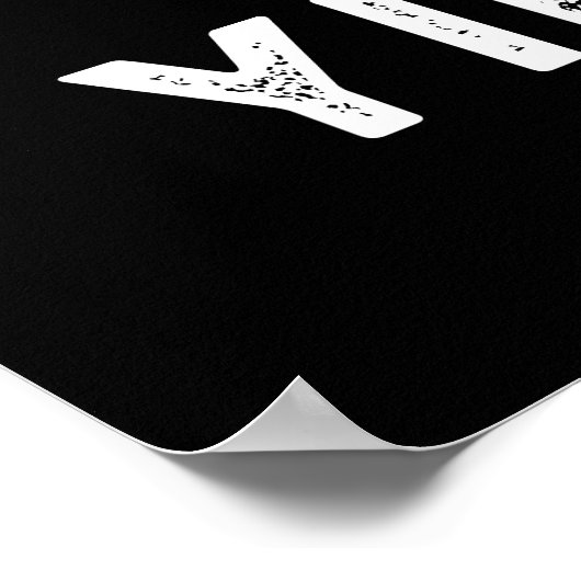 Yip-pea Happy Pun Dark BG Poster (Hoek)