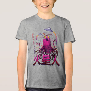 Yip Yip Martiaanse Ruimte Avontuur Tri-Blend Shirt