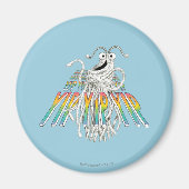 Yip Yips B&W-schets tekenen Magneet (Voorkant)