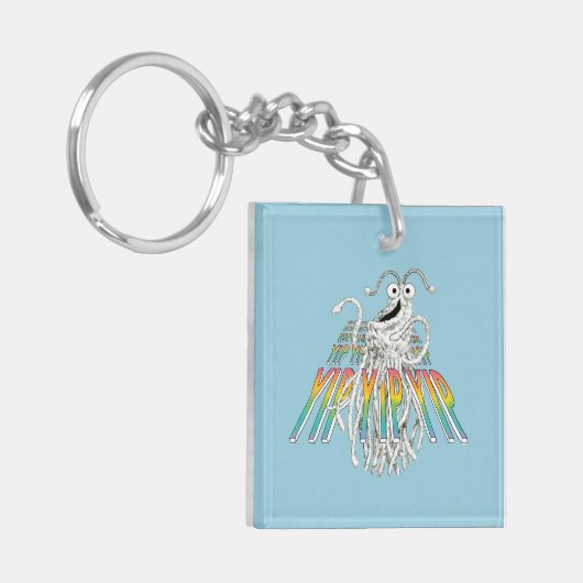 Yip Yips B&W-schets tekenen Sleutelhanger (Voorkant Links)