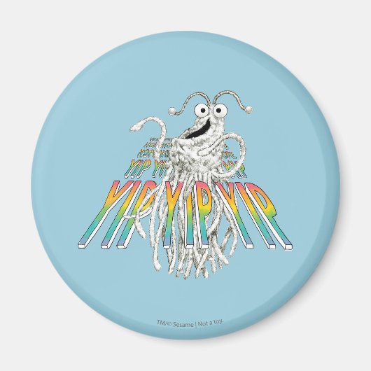 Yip Yips B&W-schets tekening Magneet (Voorkant)