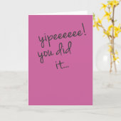 Yipeeeee! Je deed het Kaart (Gele Bloem)