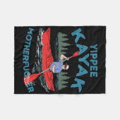 Yippee Kayak Funny Kayaking Boating Saling Lover O Fleece Deken (Voorkant (Horizontaal))
