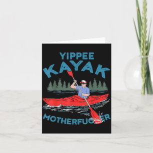 Yippee Kayak Grappige Kayakken Bootvaren Zeilen Li Kaart