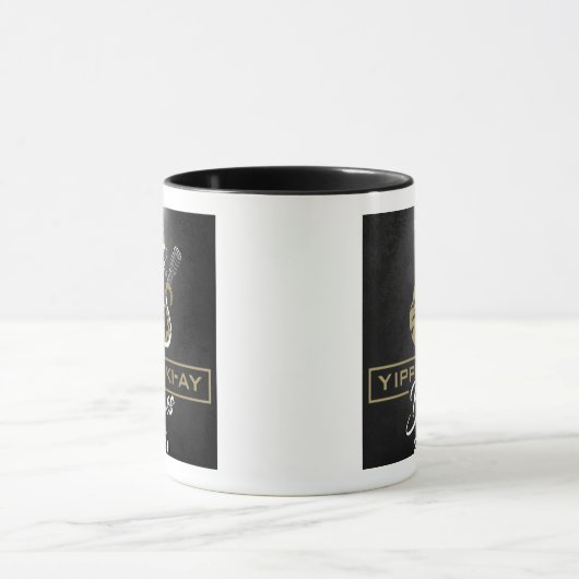 Yippee Ki-Ay Blues Coffee Mok (Midden)