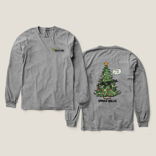 Yippee Ki Ya Yay Coasters Tri-Blend Shirt (Voorkant /achterkant)