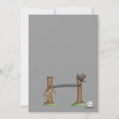 Yippee Ki Yay Birthday Party Invitation Kaart (Achterkant)