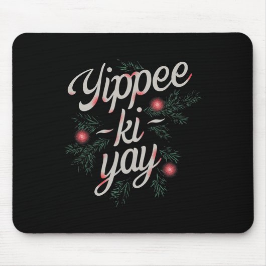 Yippee Ki-yay Funny Christmas  Muismat (Voorkant)