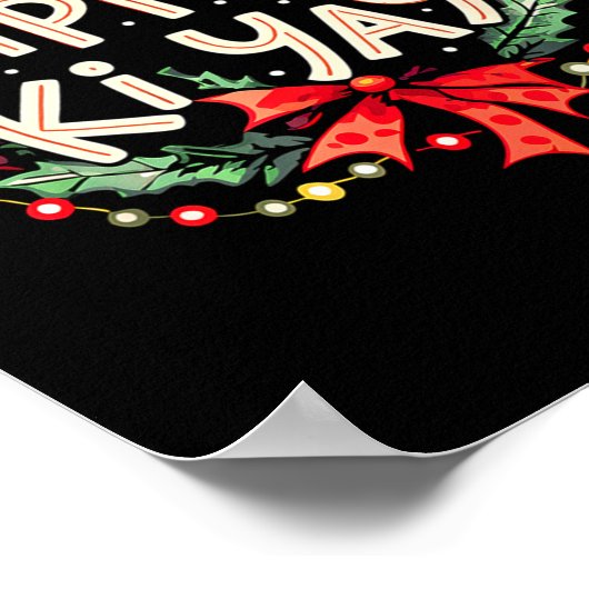 Yippee-ki-yay Funny Christmas Party Long Sleeve Poster (Hoek)