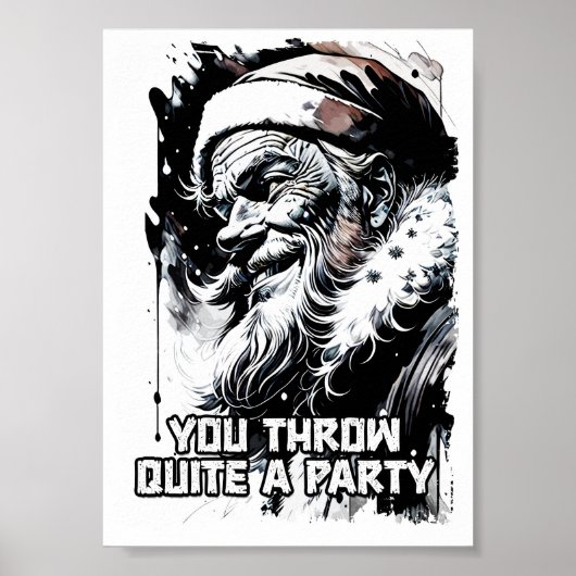 Yippee Ki Yay Funny Christmas Quote Pop Cultuur Poster (Voorkant)