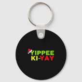 Yippee-ki-yay Funny Christmas Xmas  Sleutelhanger (Voorkant)