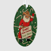 Yippee Ki-Yay Kerstcowboy Santa 202X Ornament (voorkant)