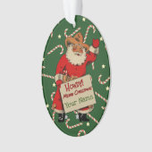 Yippee Ki-Yay Kerstcowboy Santa 202X Ornament (voorkant)