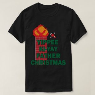 Yippee Ki Yay Vader Kerstmis T-shirt