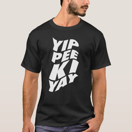 Yippee Ki Yay Xmas Mofos (wit) T-shirt (Voorkant)