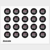 Yippee Yippie Pie Yay Retro 70s Grappige Herfst Th Ronde Sticker (Vel)
