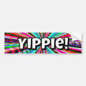 Yippie! Bumpersticker (Voorkant)