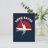 Yippie Kayak Briefkaart (Staand voorkant)