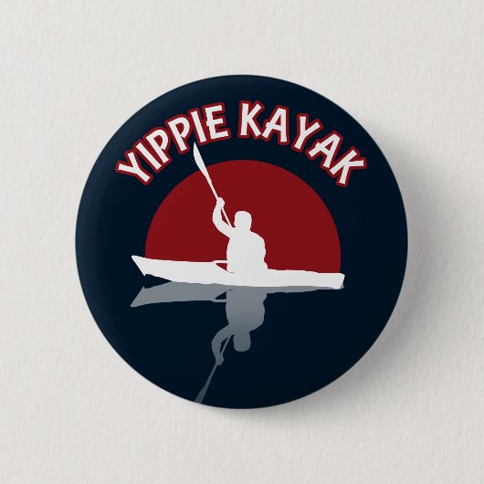 Yippie Kayak Ronde Button 5,7 Cm (Voorkant)