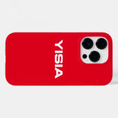 Yisia iPhone/iPad Red Case-Mate iPhone Case (Achterkant (horizontaal))