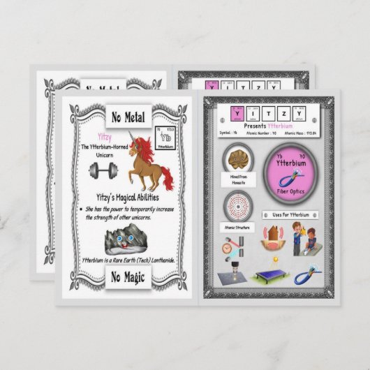 Yitzy - Ytterbium Horn Unicorn Game Kaart (Voorkant / Achterkant)