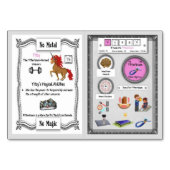 Yitzy - Ytterbium Horn Unicorn Trading Kaart (Achterkant)