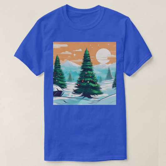 Ykomow Kerstbomen Vrouwen Vakantie Pine Tree Xm T-shirt (Design voorkant)