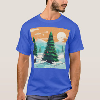 Ykomow Kerstbomen Vrouwen Vakantie Pine Tree Xm T-shirt