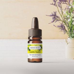 Ylang Ylang Essentiële Oliën Geurstof Flesetiket Sticker