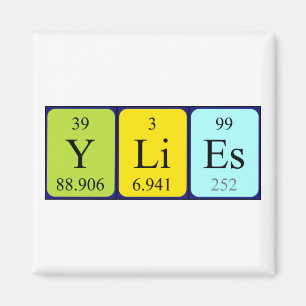 Ylies periodieke lijstnaam magnet