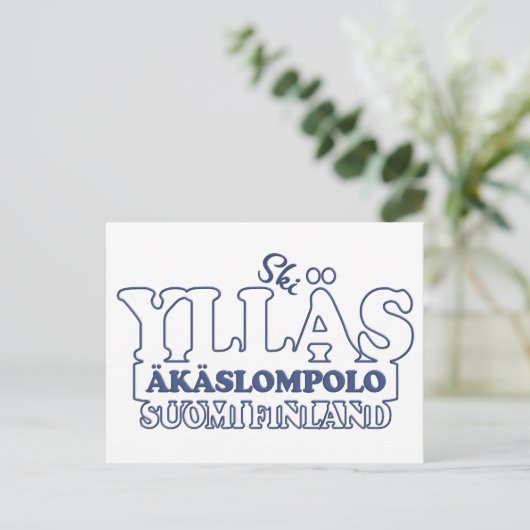 YLLÄS FINLAND briefkaart (Staand voorkant)