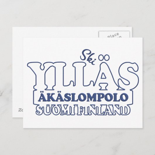 YLLÄS FINLAND briefkaart (Voorkant / Achterkant)