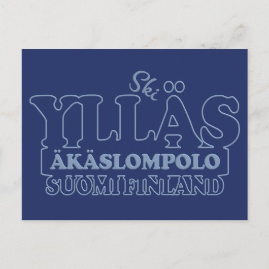 YLLÄS FINLAND briefkaart (Voorkant)