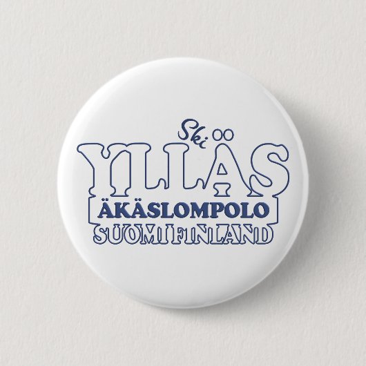 YLLÄS FINLAND-knop Ronde Button 5,7 Cm (Voorkant)