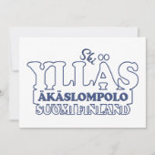 YLLÄS FINLAND-uitnodiging Kaart (Voorkant)