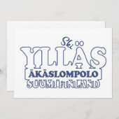 YLLÄS FINLAND-uitnodiging Kaart (Voorkant / Achterkant)