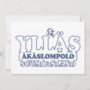 YLLÄS FINLAND-uitnodiging Kaart