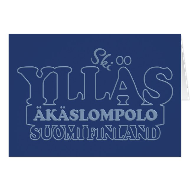YLLÄS FINLAND wenskaart (Voorkant Horizontaal)